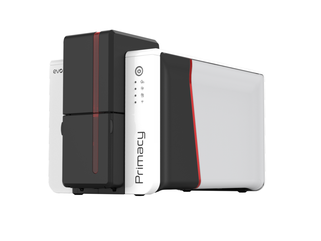 Side view of Evolis Primacy 2 ID Id card Printer